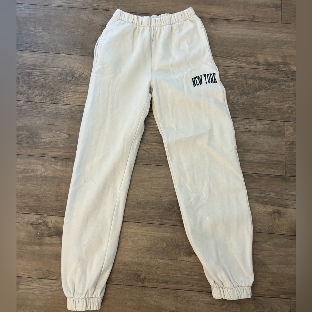 Brandy Melville one size fits all in white with New York blue lettering